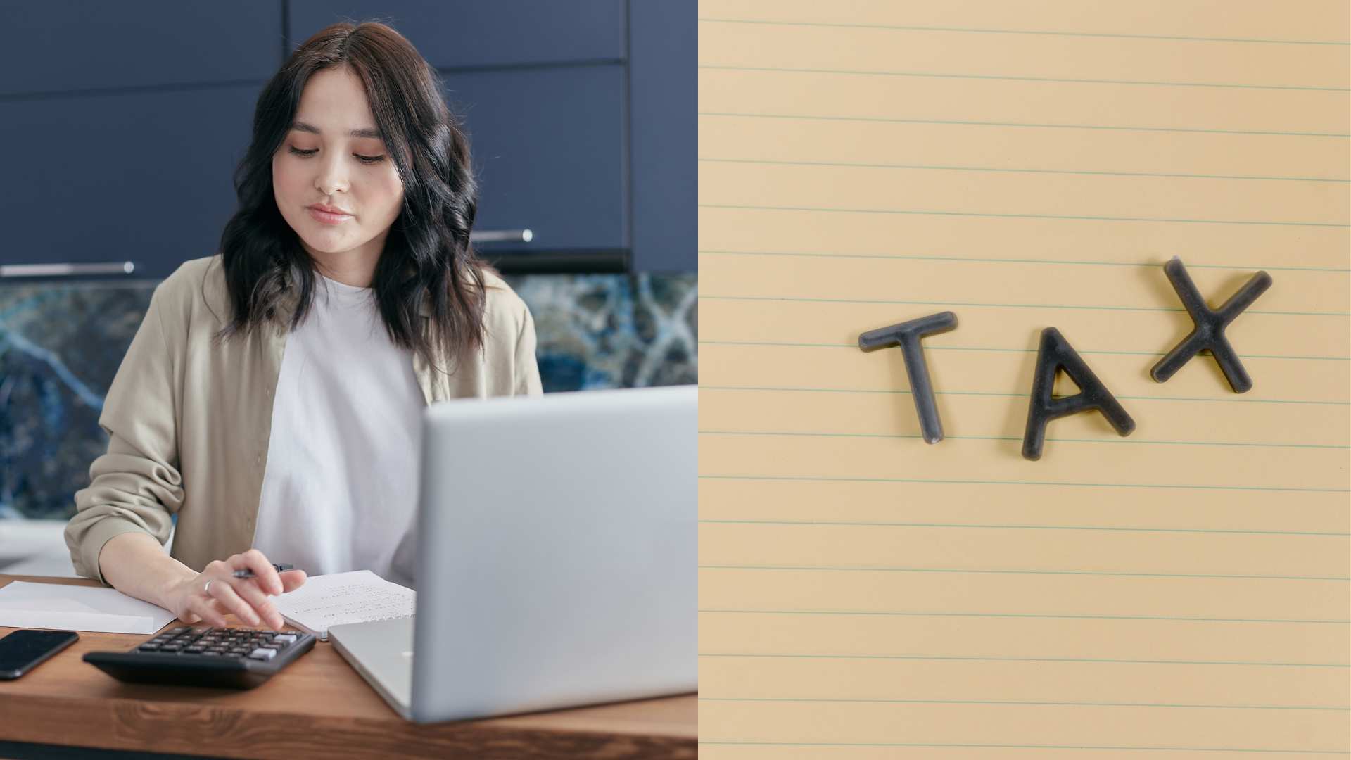 Girl at computer with the word TAX next to her depicting estate planning in Texas.